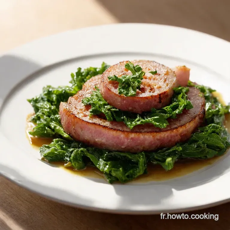 Chou Vert Brais&eacute; aux Saucisses Recette de GrandM&egrave;re