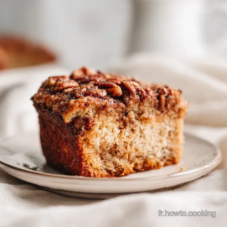 Cinnamon and Pecan Coffee Cake : Moelleux et Croustillant