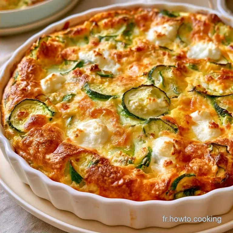 Clafoutis Courgettes Ch&egrave;vre Moelleux