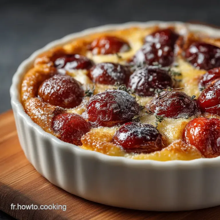 Clafoutis Traditionnel aux Mirabelles Le Dessert Léger et Mûr