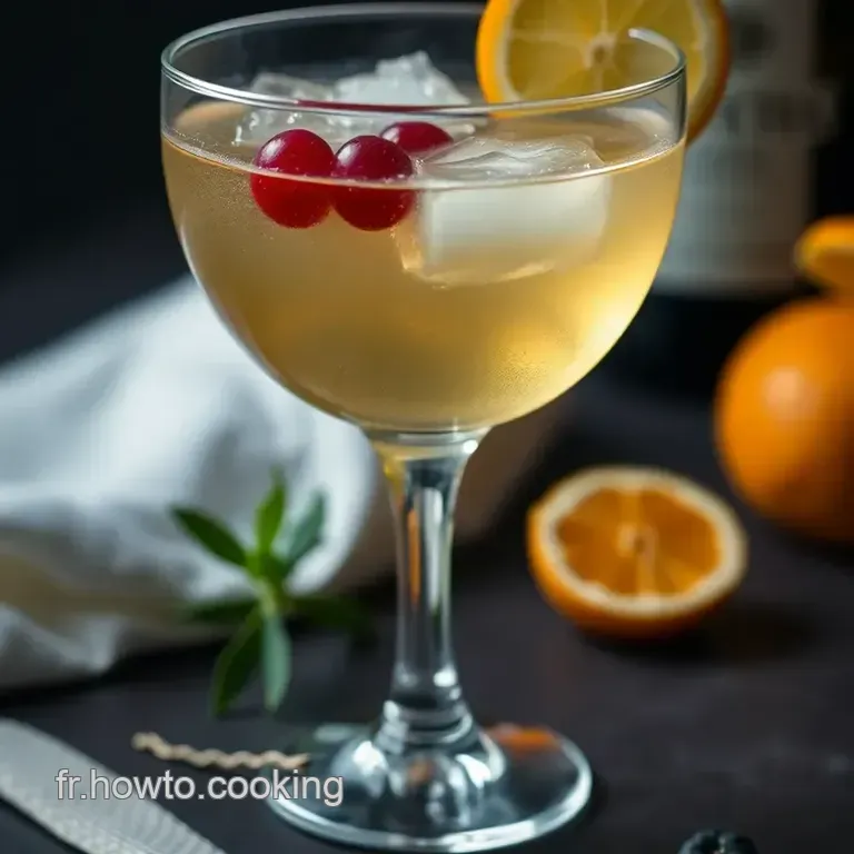 Cocktail Au Porto &Eacute;l&eacute;gant presentation