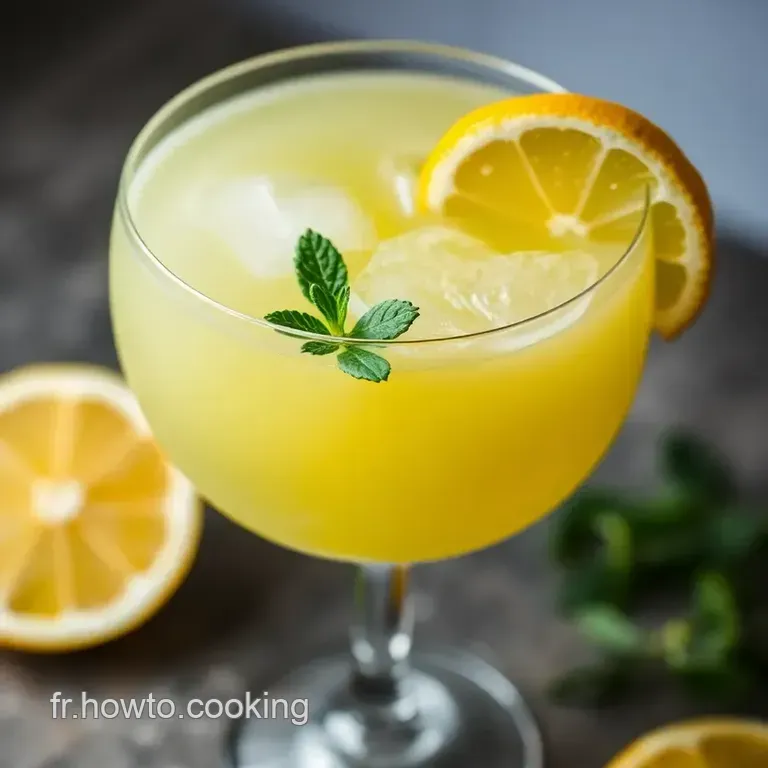 Cocktail Limoncello Fra&icirc;cheur Italienne presentation