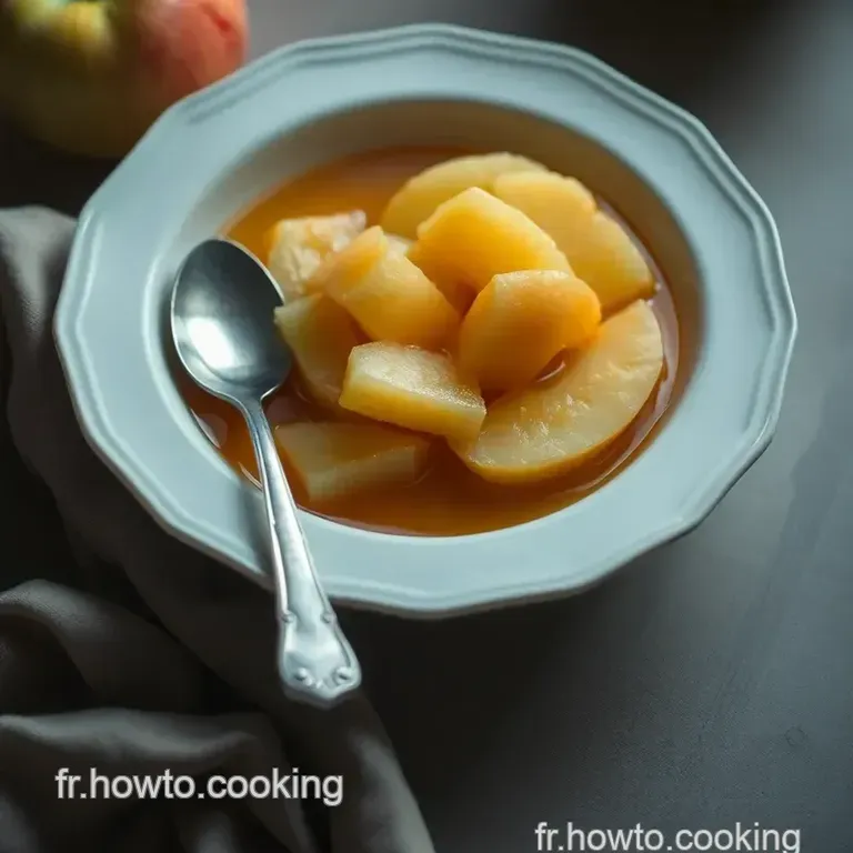 Compote De Pommes Naturelle Et Savoureuse presentation