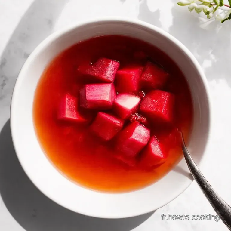 Compote de Rhubarbe Douceur Acidul&eacute;e dAutrefois