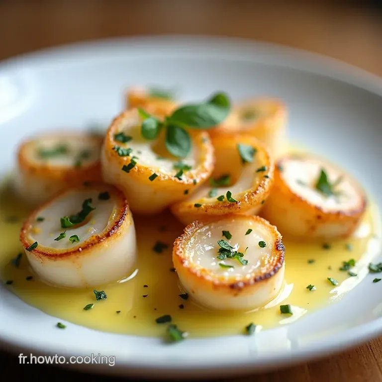 Coquilles SaintJacques Fondantes aux Poireaux et Beurre Blanc