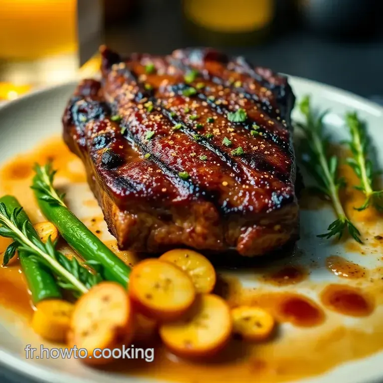 C&ocirc;te De B&oelig;uf Barbecue : Un D&eacute;lice De Grillade &Agrave; La Fran&ccedil;aise presentation