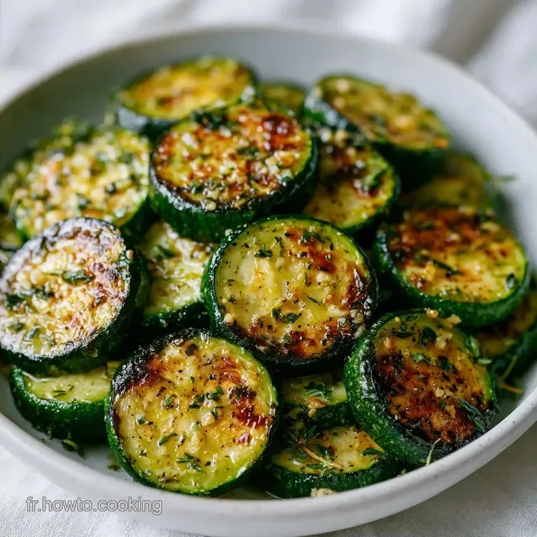 Courgettes Au Four R&ocirc;ties &agrave; l Ail
