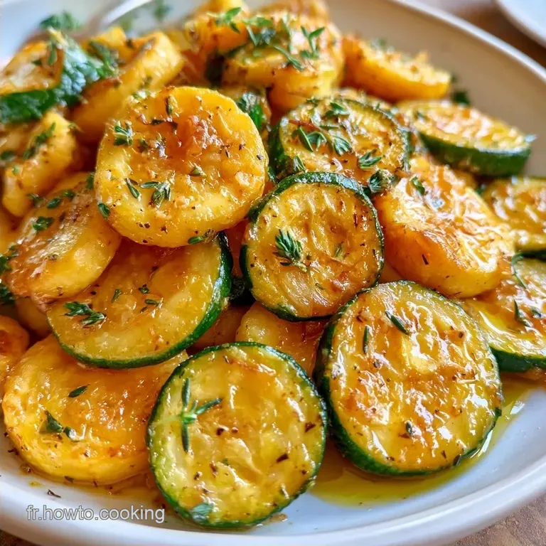 Courgettes Au Thym: Saisies et Dor&eacute;es