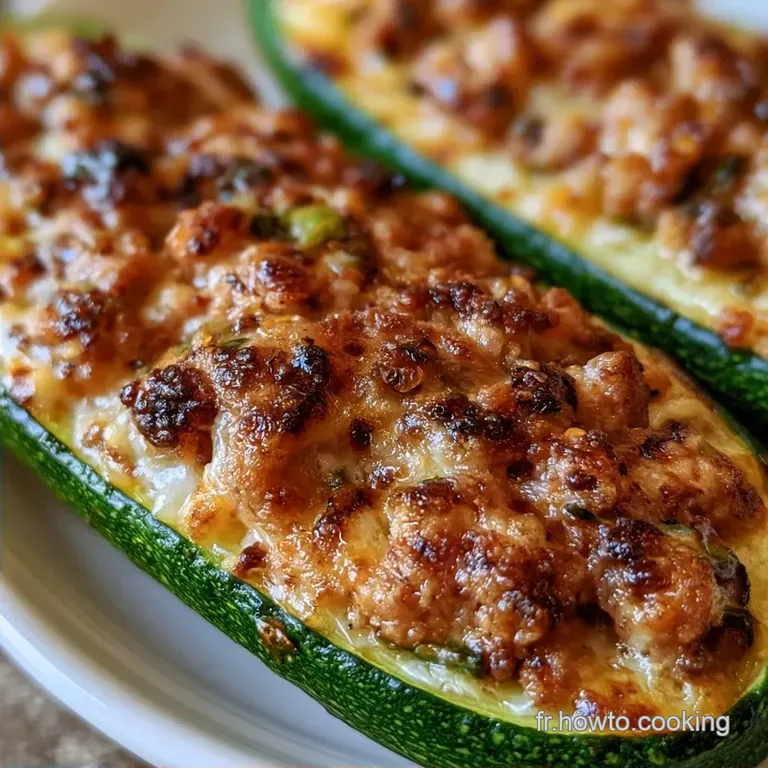 Courgettes Farcies au Four: Recette Savoureuse