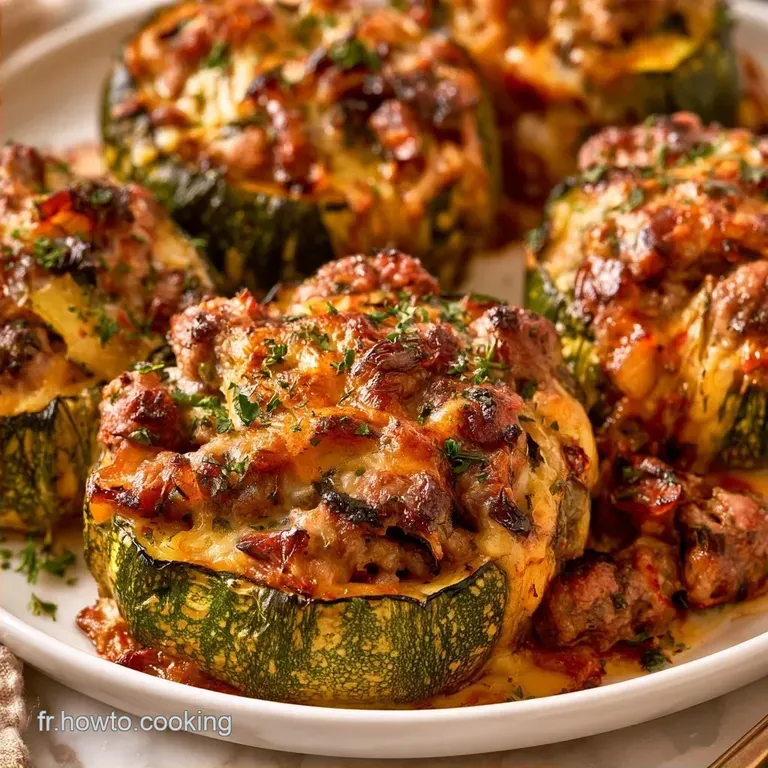 Courgettes Farcies Maison &agrave; la Viande Hach&eacute;e