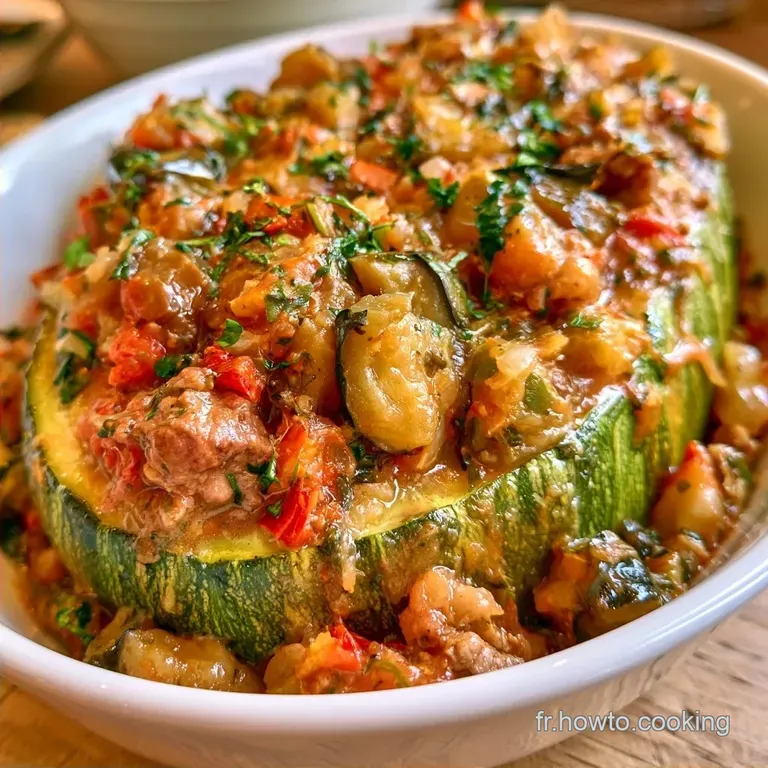 Courgettes Farcies Ratatouille Fa&ccedil;on Proven&ccedil;ale
