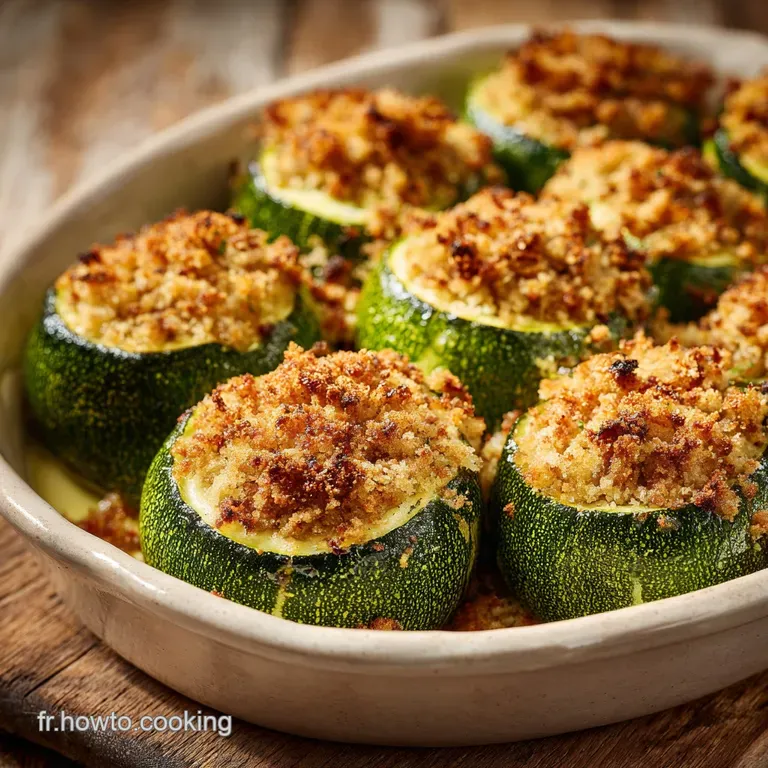 Courgettes Rondes Farcies Au Crumble La Version Rustique Au Comt&eacute; presentation