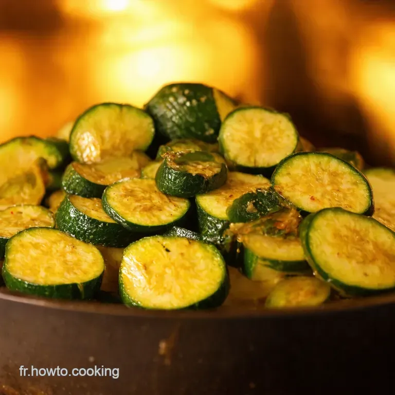 Courgettes Saut&eacute;es &Agrave; Lhuile Dolive presentation