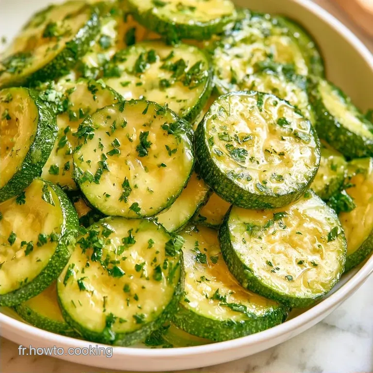 Courgettes Vapeur Aux Herbes au Citron