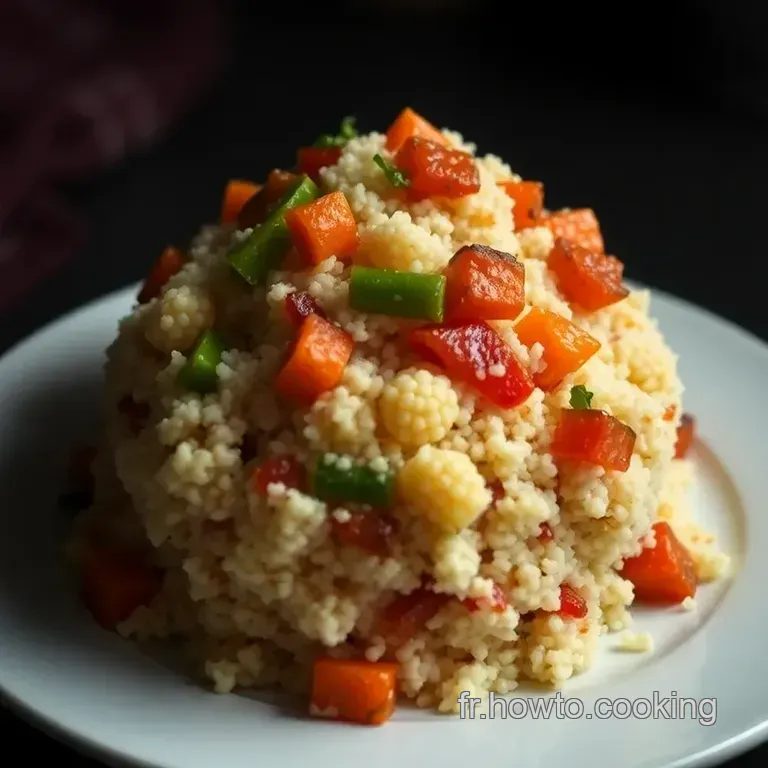 Couscous M&eacute;diterran&eacute;en Aux L&eacute;gumes R&ocirc;tis presentation