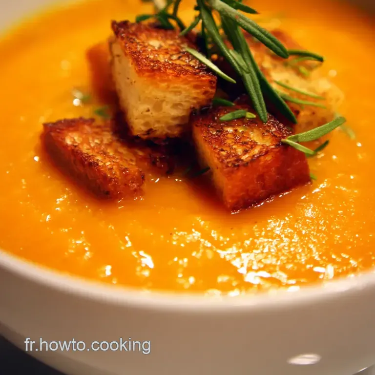 Cr&egrave;me De Carottes &Agrave; L orange Et Au Gingembre presentation