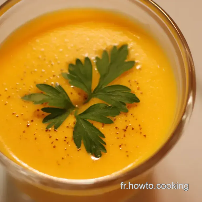 Crème de Carottes à l Orange et au Gingembre