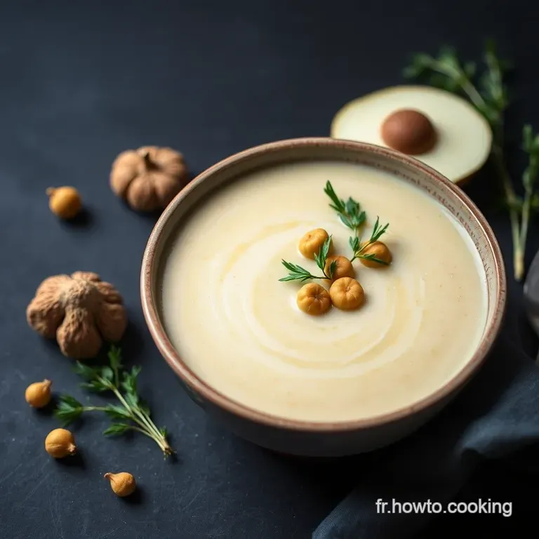 Crème de Topinambours Veloutée au Noisettes Grillées