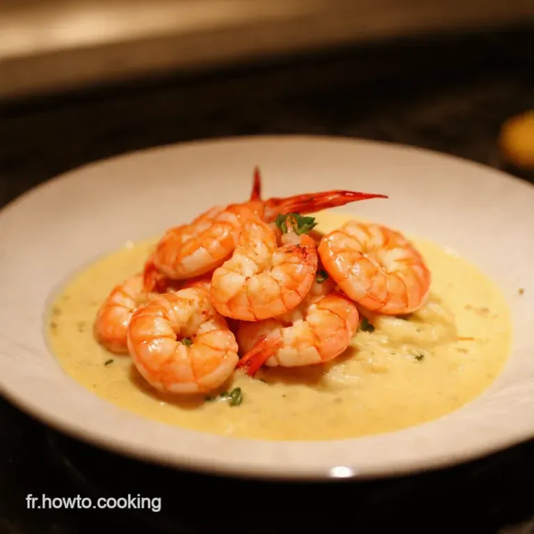 Crevettes Exotiques &Agrave; Lail Et Au Lait De Coco presentation