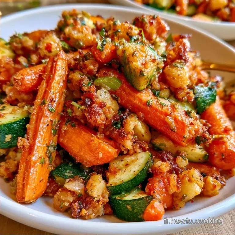Crumble De Courgettes Et Carottes Au Parmesan
