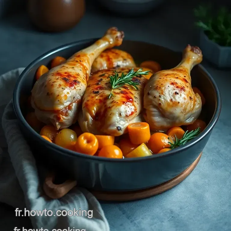Cuisse De Poulet &Agrave; La Cocotte : Un Plat Mijot&eacute; Confortable &Agrave; La Fran&ccedil;aise presentation