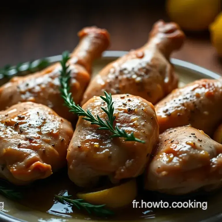 Cuisse de Poulet au Four Parfumée au Thym et au Citron