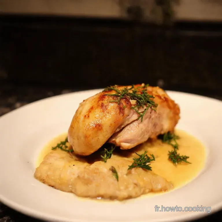 Cuisse De Poulet R&ocirc;tie Aux Herbes De Provence Fa&ccedil;on Chef presentation