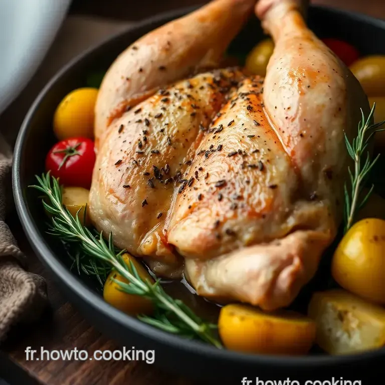 Cuisse De Poulet R&ocirc;tie Aux Herbes De Provence presentation