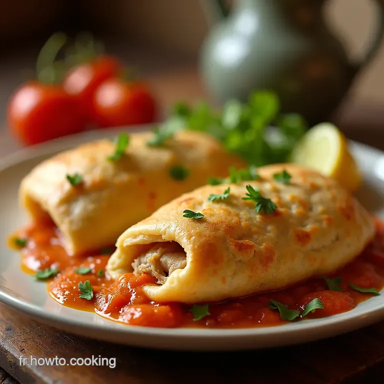 Empanadas Croustillantes Au Poulet Le Brunch Ensoleill&eacute; presentation