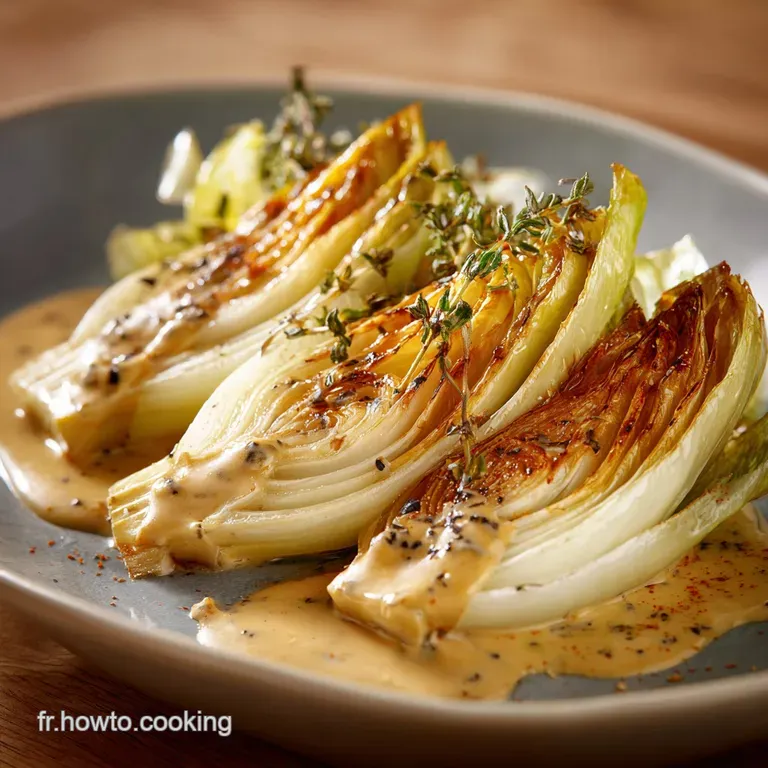 Endives Brais&eacute;es &Agrave; La Sauce Moutarde La Recette Ultrafondante Du Chicon &Agrave; La Fran&ccedil;aise presentation