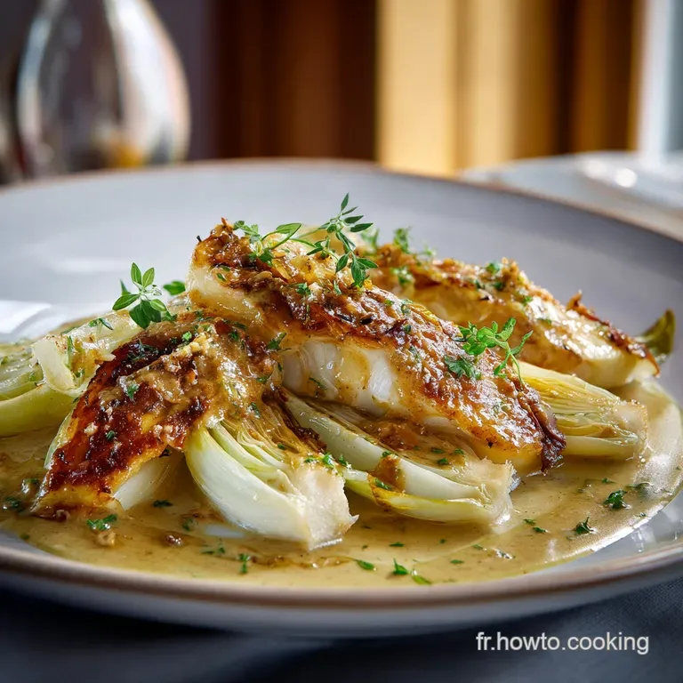 Endives Brais&eacute;es &agrave; la Sauce Moutarde La recette ultrafondante du chicon &agrave; la fran&ccedil;aise