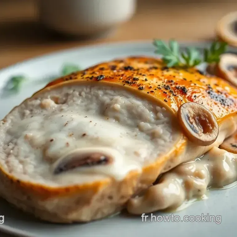 Escalope de Veau à la Crème et Champignons