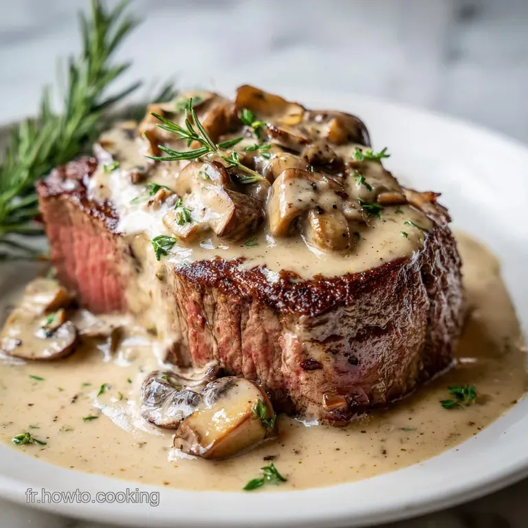 Filet de B&oelig;uf &agrave; la Cr&egrave;me aux Champignons: Fondant
