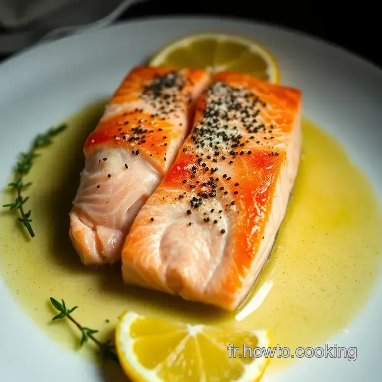 Filet De Saumon &Agrave; L aneth Et Au Citron presentation