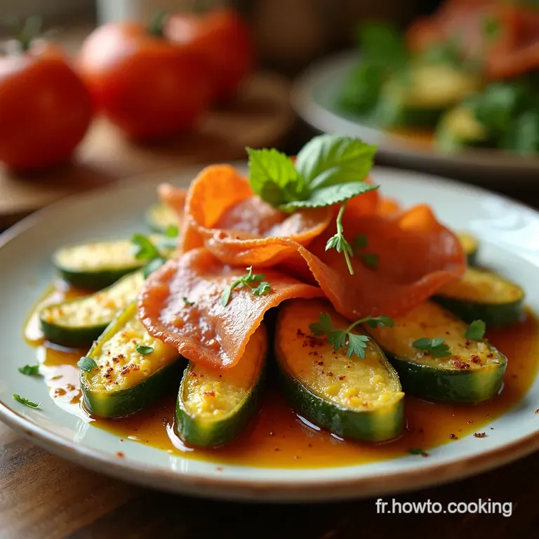 Flan Courgettesjambon Un D&eacute;lice Estival presentation