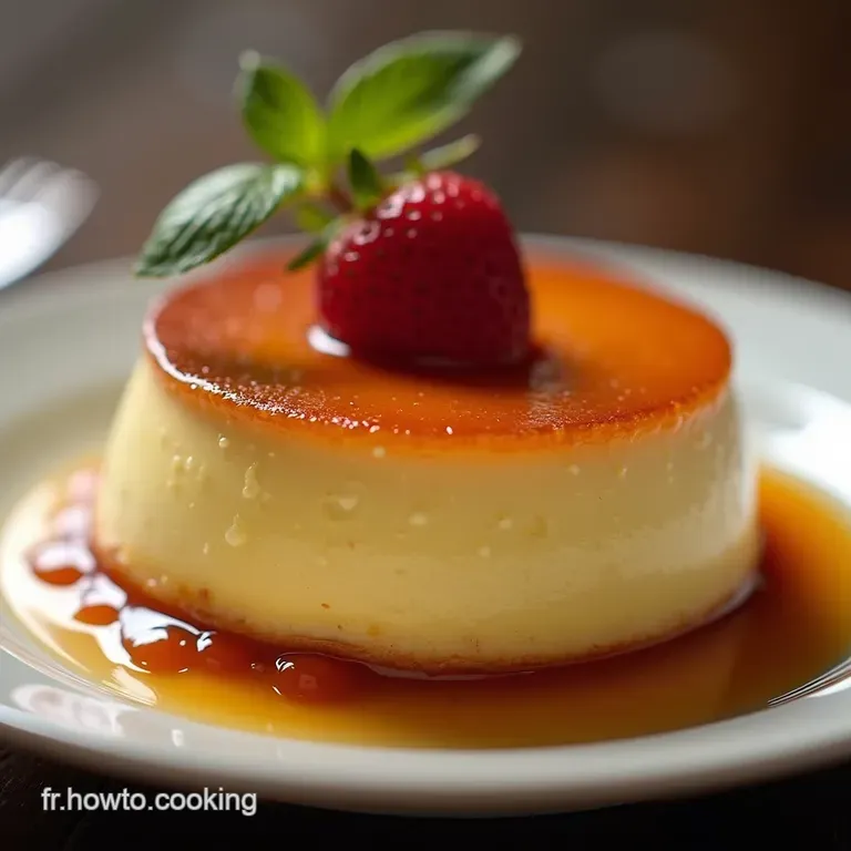 Recette Flan Pâtissier Sans Pâte Facile Crème Intense et Vanillée