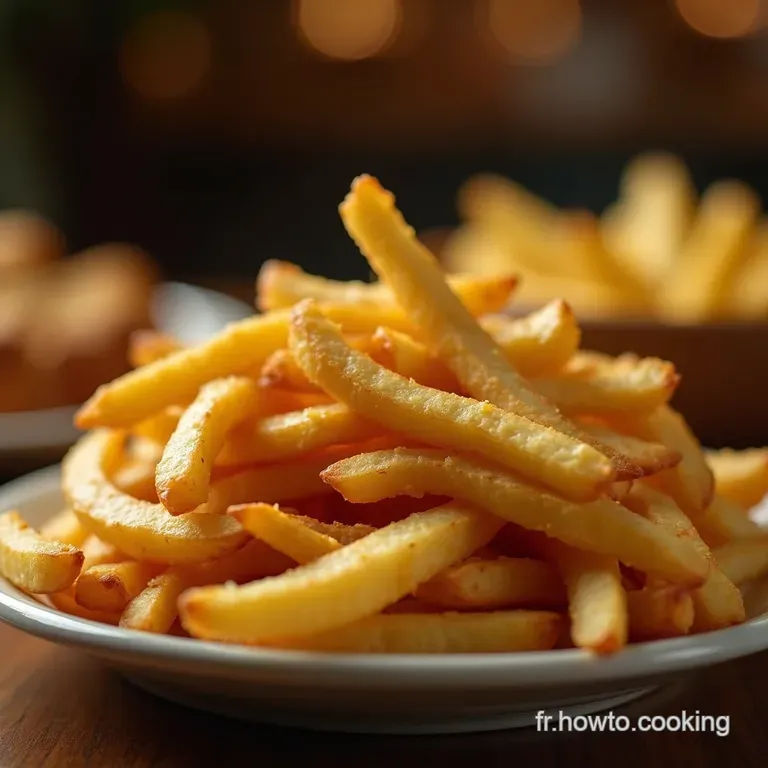 Les Frites dOr Croustillantes à lExtérieur Fondantes à lIntérieur Version Airfryer presentation