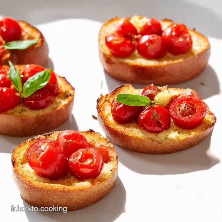 Gardeners Delight Cherry Tomato Basil Bruschetta