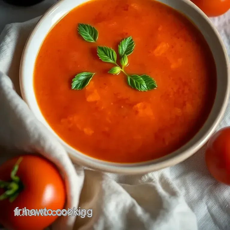 Gaspacho Andalou : La Douceur De L &eacute;t&eacute; En Un Bol presentation