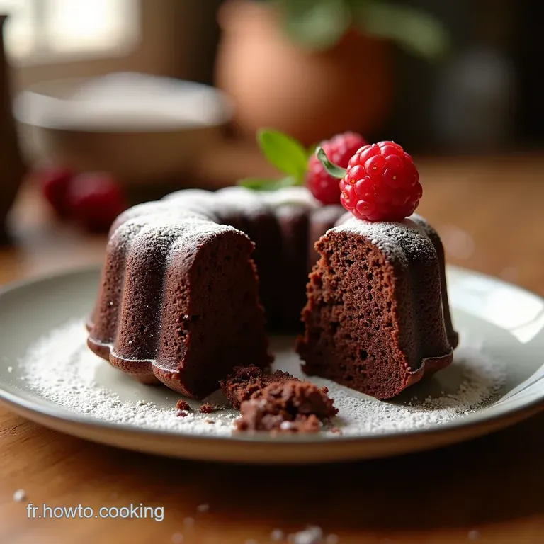 G&acirc;teau Au Chocolat Ultra Fondant Le Bliss Chocolat&eacute; Absolu presentation