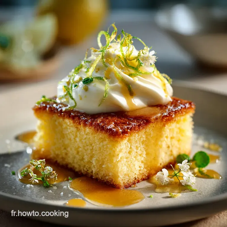 G&acirc;teau L&eacute;ger au Citron et au Fromage Blanc : Nuage Sabl&eacute;