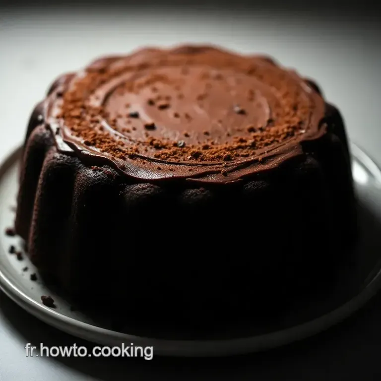 G&acirc;teau Cr&eacute;meux Chocolat Sans Cuisson presentation