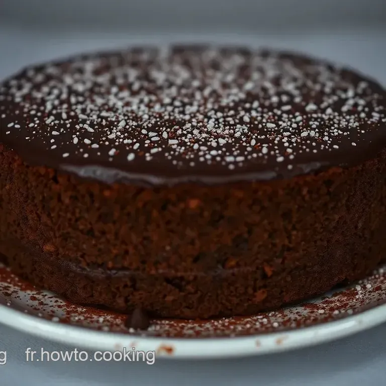 Gâteau crémeux chocolat sans cuisson