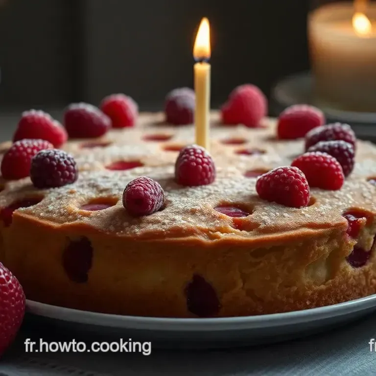 G&acirc;teau d Anniversaire &Eacute;clatant au Vanille et Fruits Rouges