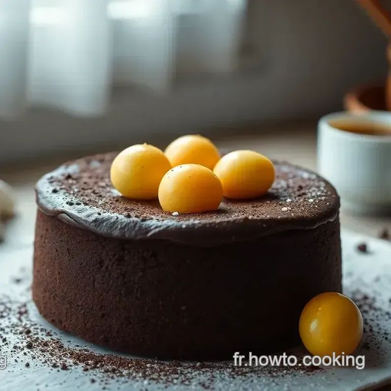 Gâteau Moelleux au Chocolat Sans Produits Laitiers