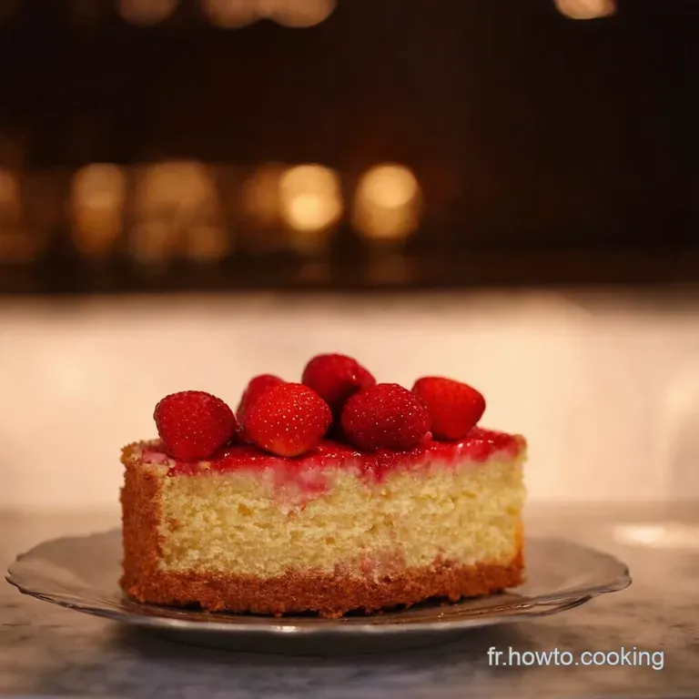 G&acirc;teau Moelleux Aux Fraises Ode Au Printemps presentation