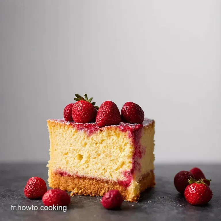 G&acirc;teau Moelleux aux Fraises Ode au Printemps