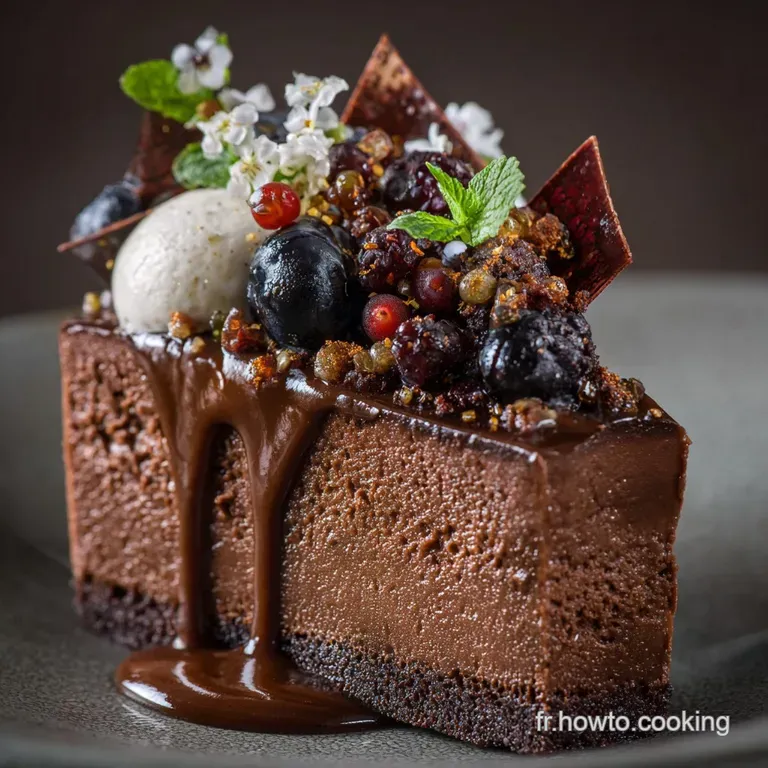 G&acirc;teau Mousse Au Chocolat Le Nuage Intense Et Inoubliable presentation