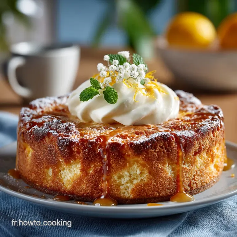 Le Nuage Jaune Gâteau de Campagne Ultra Léger au Citron et Ricotta