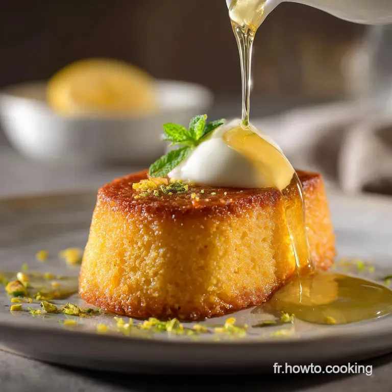 Le Sublime G&acirc;teau De Semoule Au Citron Fondant Sirop Intense presentation